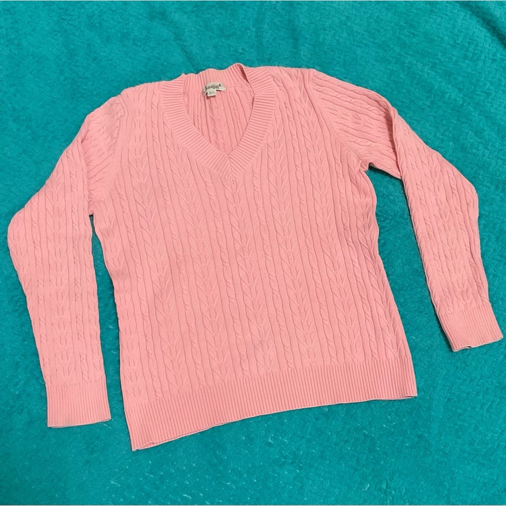 JESSICA SPORT baby-pink knit sweater
